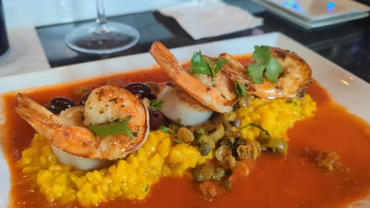 Shrimp and Scallops local appreciation at Milagro Restaurant in Key West