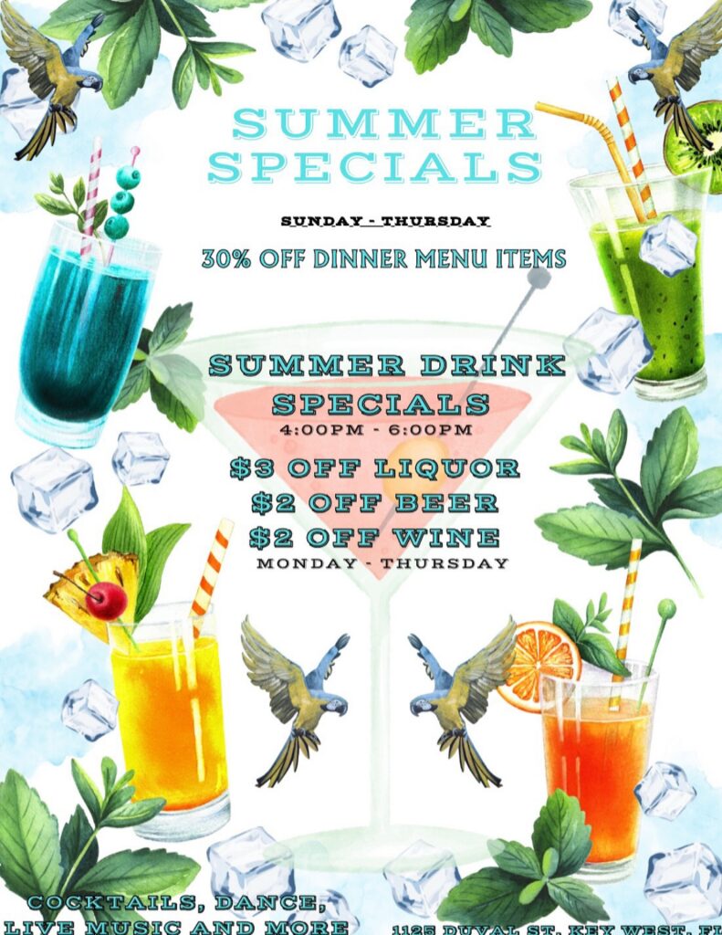 La Te Da Summer dining and drink specials
