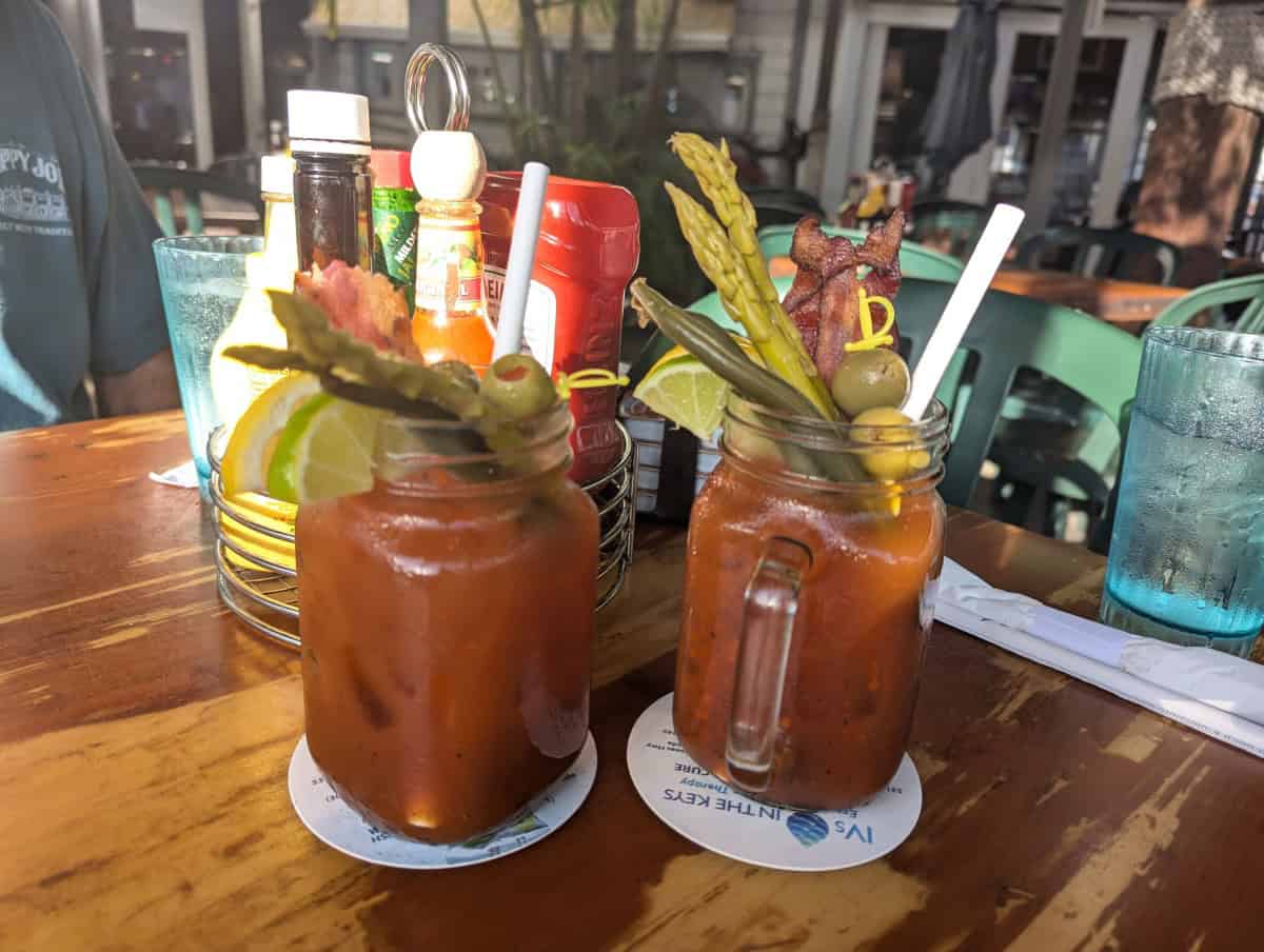 Bubba Award winner for best bloody mary at Two Friends Patio Restaurant. Stop by and try one as part of their key west summer dining specials.