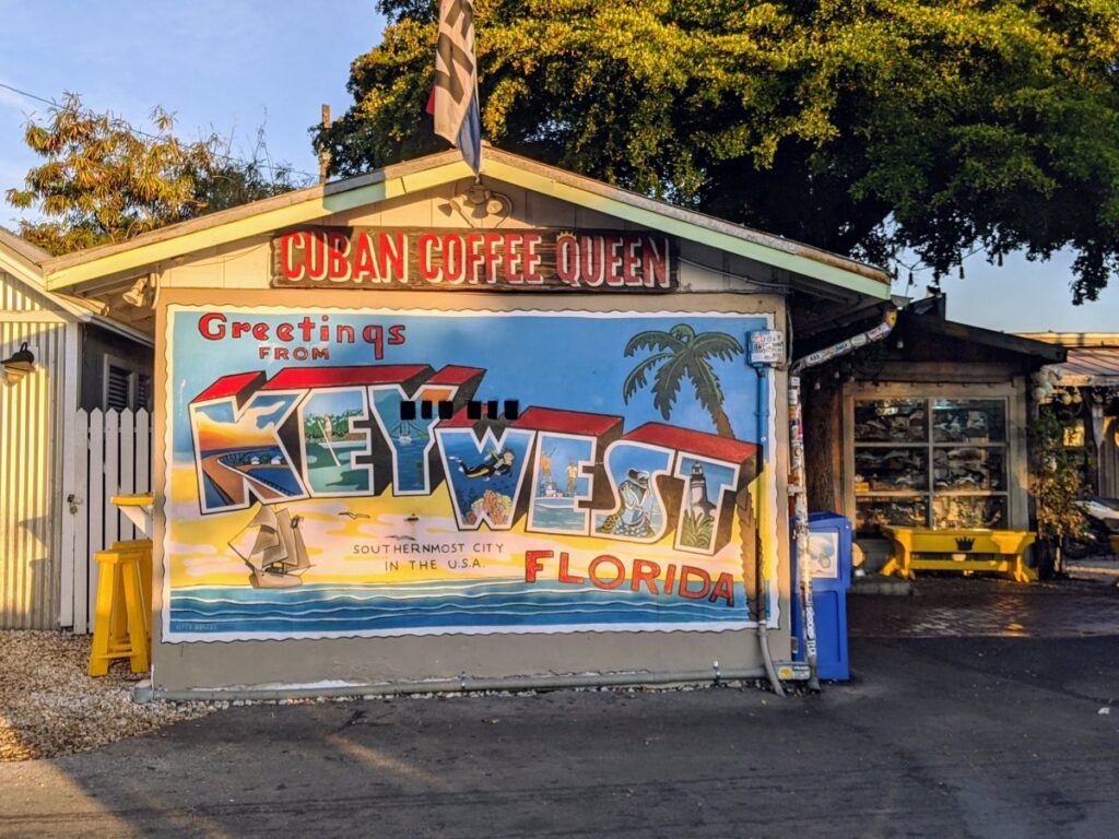 Cuban Coffee Queen mural Key West Florida