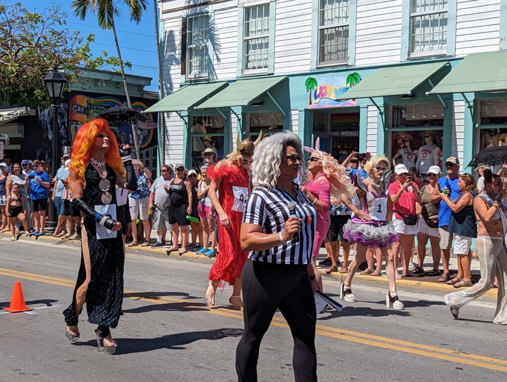 Drag queen race on Duval Street Key West Conch Republic Days