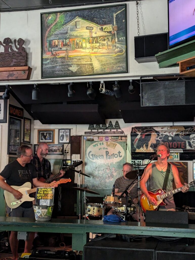 Live music at the Green Parrot Bar — one of the best things to do in Key West