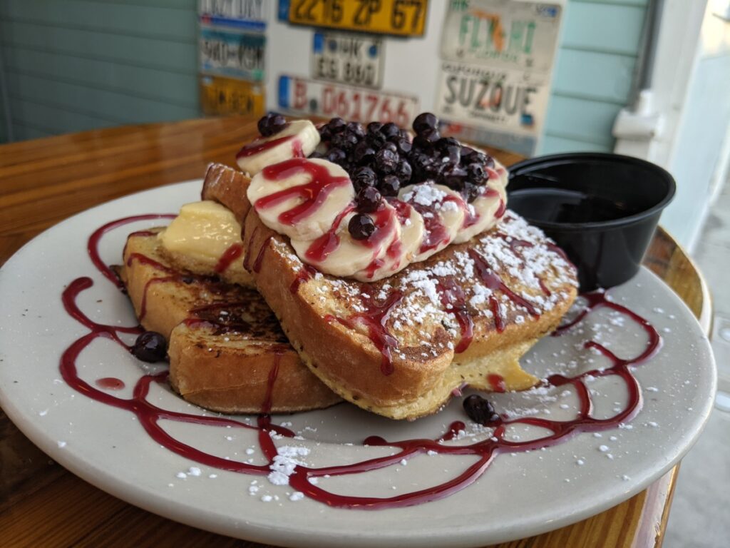 Key lime French toast at Harpoon Harry's Key West breakfast